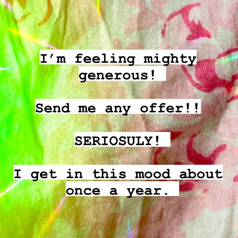 Send me any offer!